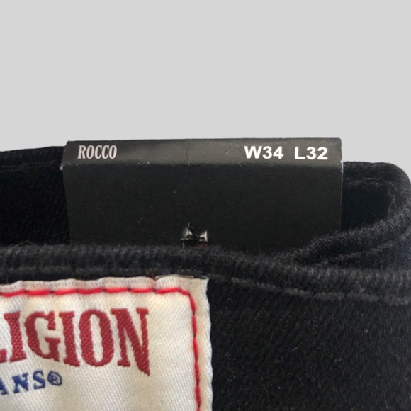 True Religion Rocco SN Moto Skinny Jean W30,W31,W34 / L32 Style: 700061 - Picture 4 of 16